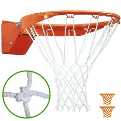 Juego Redes Baloncesto Blanco 6 mm
