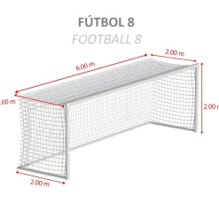 Juego Redes Porterías Fútbol 8 Champion Cajón