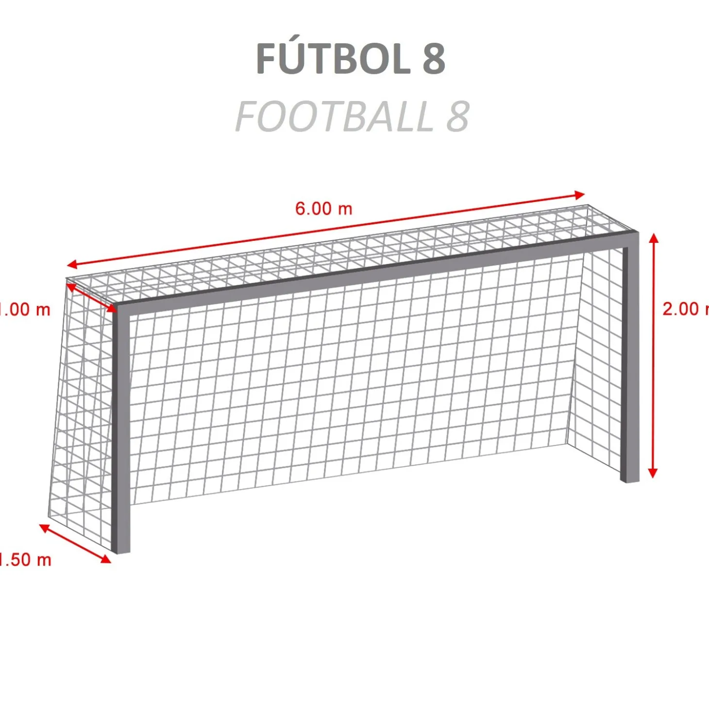 Juego Redes Porterías Fútbol 8 Expert