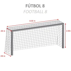 Juego Redes Porterías Fútbol 8 Basic