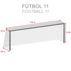 Juego Redes Porterías Fútbol 11 Basic