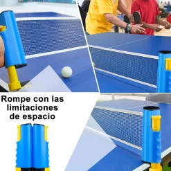 Juego Soporte y Red Ping Pong Retráctil