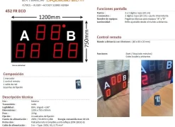 Marcador Electrónico Multideporte Stramatel 452 FR ECO