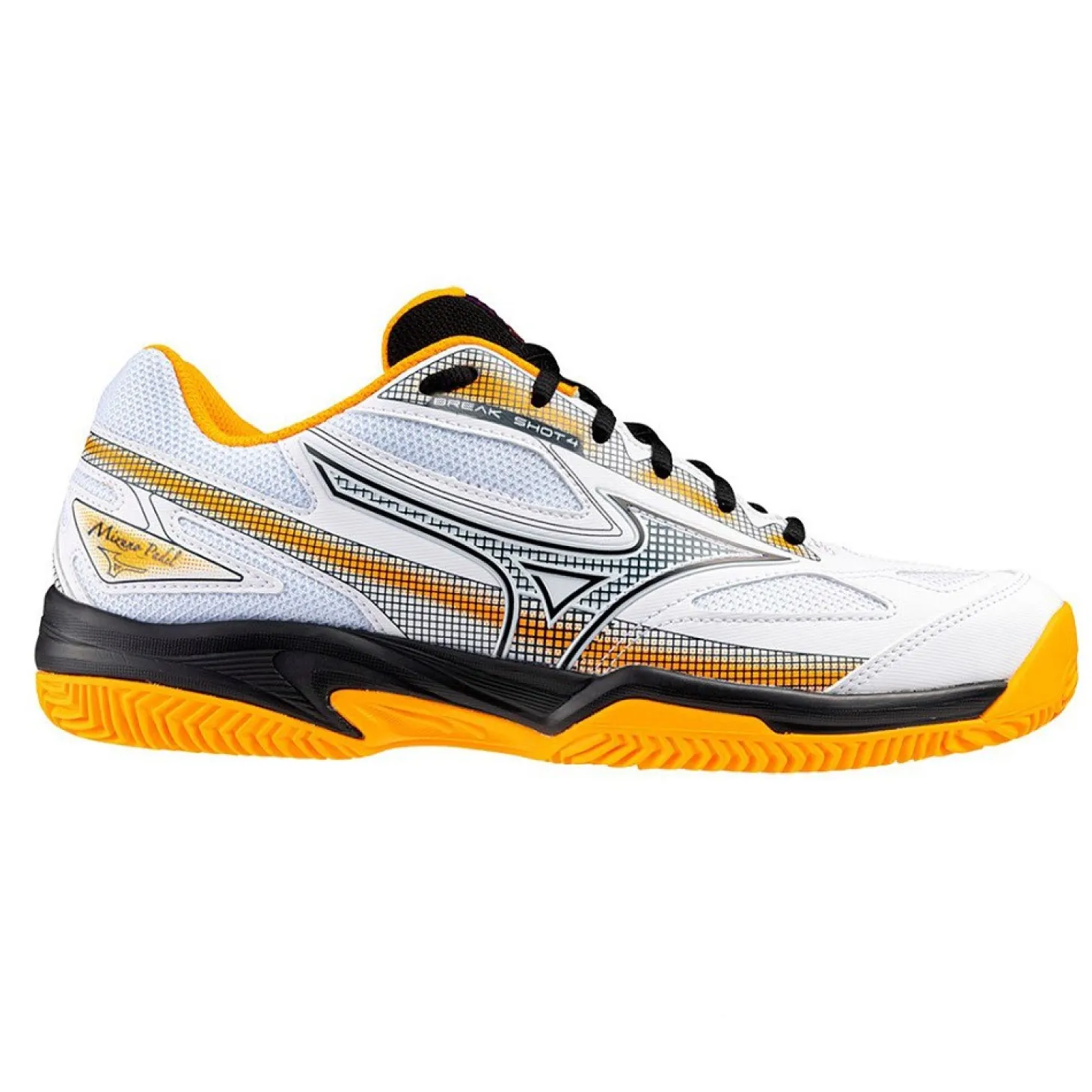 Mizuno Break Shot Padel 4 Blanco/Naranja