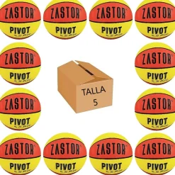 Pack 12 Balones Baloncesto Zastor Pivot 5B1500 T-5