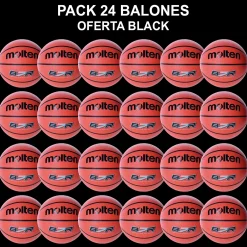 Pack 24 Balones Baloncesto Molten B-R2 Black