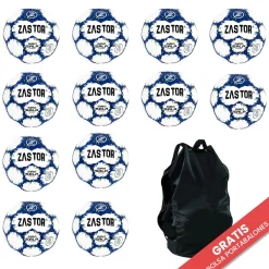 Pack 12 Balones Fútbol Sala Zastor Giro Blue T-58
