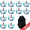 Pack 12 Balones fútbol Zastor Hero Blue T-3