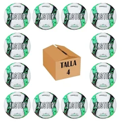 Pack 12 Balones Fútbol Zastor Orbit 4F4000 Green T-4