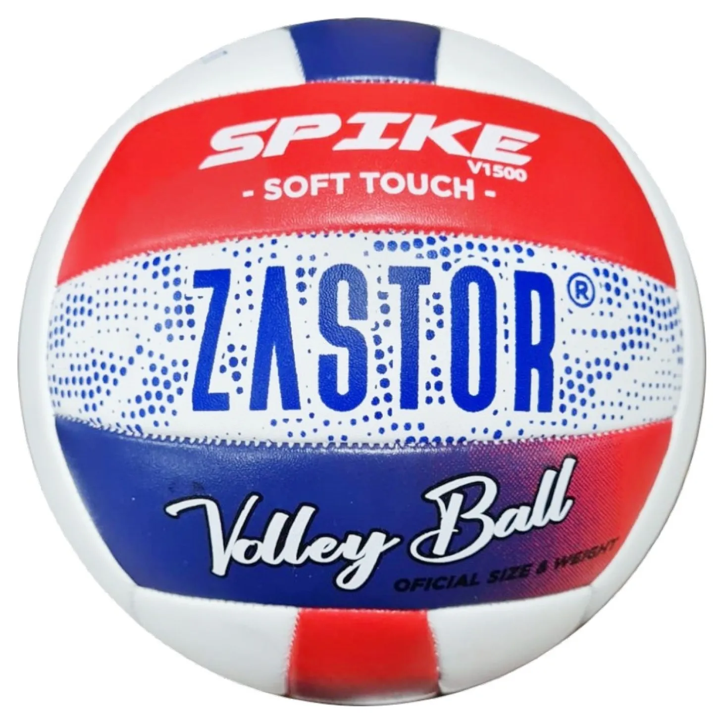 Pack 12 Balones Voleibol Zastor Spike 4V1500 Rojo/Azul T-4