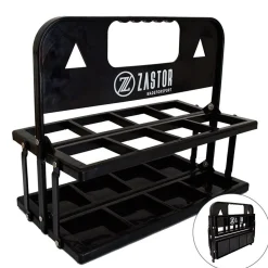 Pack 8 Botellas 750 ml con Portabotellas Plegable Negro