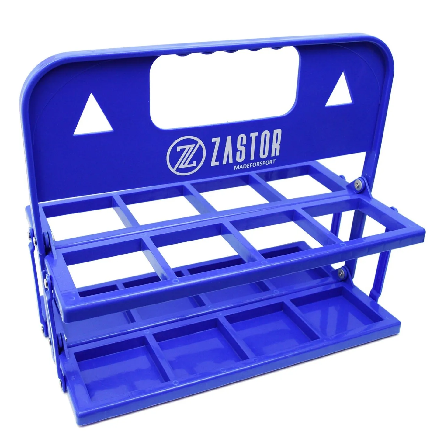 Pack 8 Botellas 750 ml con Portabotellas Plegable Azul