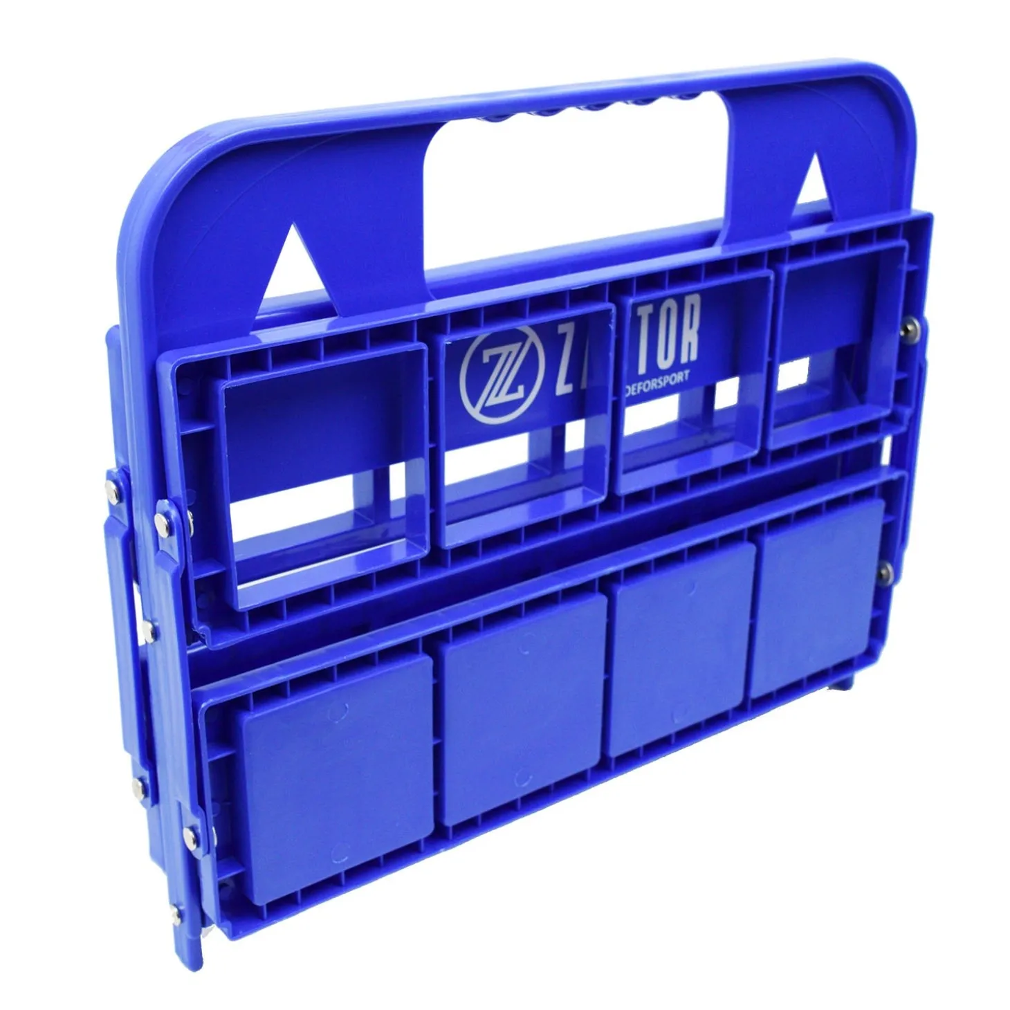 Pack 8 Botellas 750 ml con Portabotellas Plegable Azul