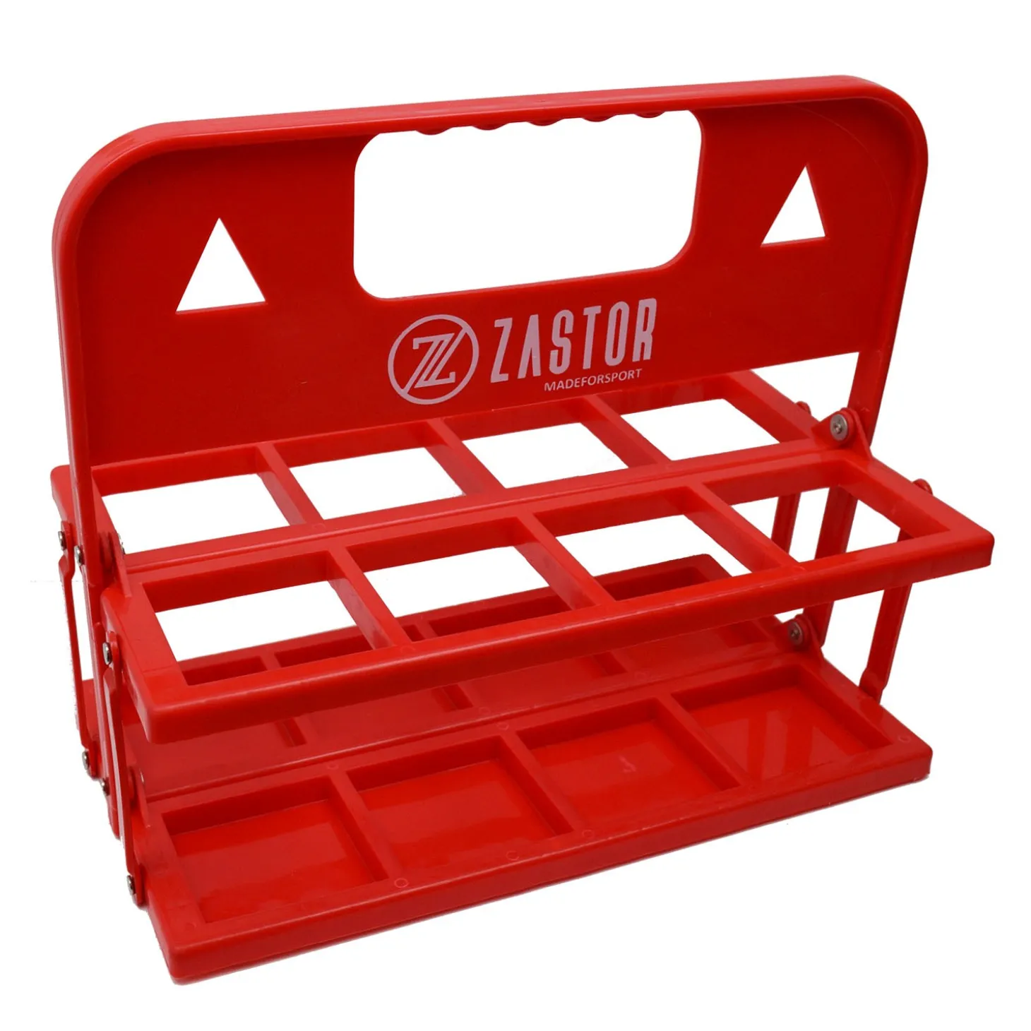 Pack 8 Botellas 750 ml con Portabotellas Plegable Rojo