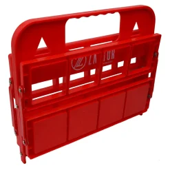 Pack 8 Botellas 750 ml con Portabotellas Plegable Rojo