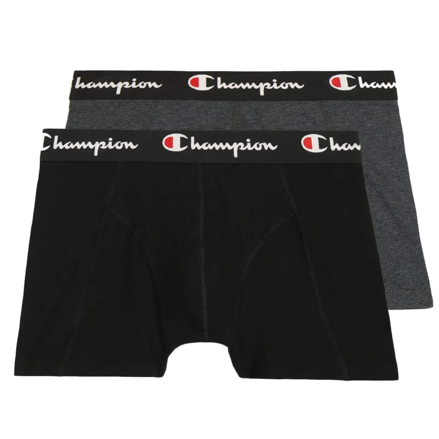 Pack 2 Bóxer Champion Flexwear Negro/Gris