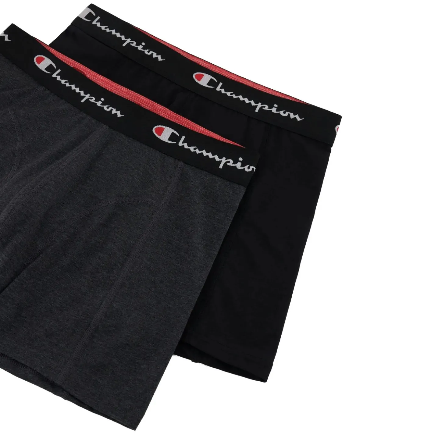 Pack 2 Bóxer Champion Flexwear Negro/Gris