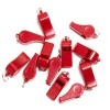 Pack 12 Silbatos Económicos Plástico Rojo