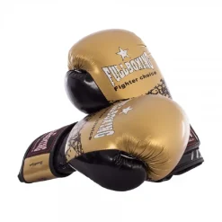 Par Guantes Boxeo Fullboxing Brooklyn Dorado/Negro