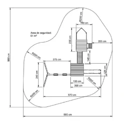 Parque Infantil Pacific L con Columpio