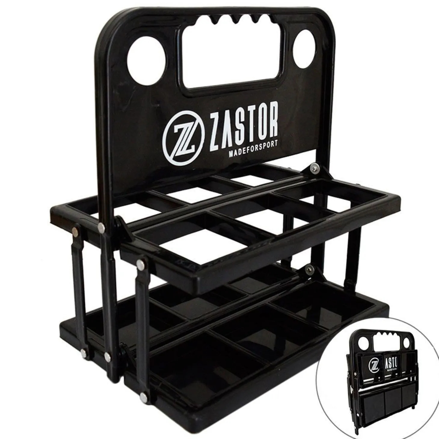 Portabotellas Plegable Zastor MOE-6 Botellas Negro