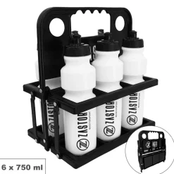 Portabotellas Plegable Zastor MOE-6 Botellas Negro