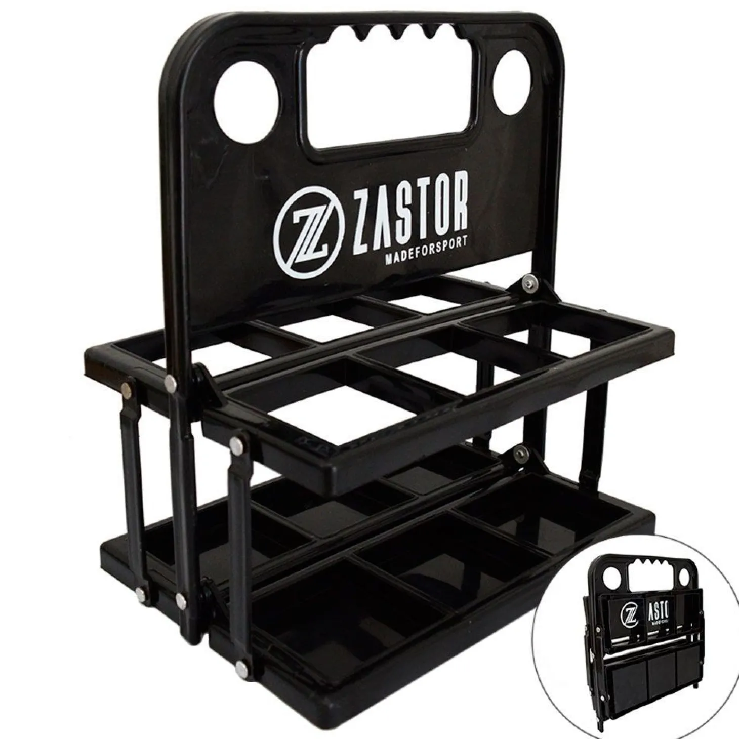 Portabotellas Plegable Zastor MOE-6 Botellas Negro