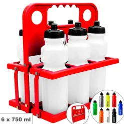 Portabotellas Plegable Zastor MOE-6 Botellas Rojo