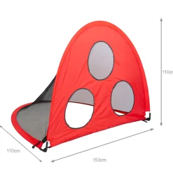 Portería Plegable Zastor Bool Rojo/Negro