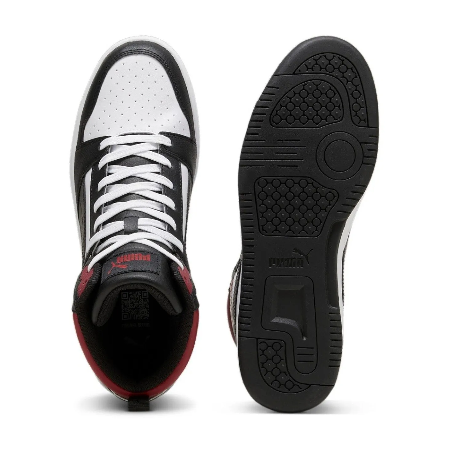 Puma Rebound V6 Blanca/Negra/Roja