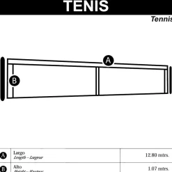 Red Tenis Malla Doble Completa