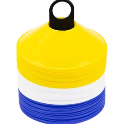 Set 60 Conos Zastor AG-605 Amarillo/Blanco/Azul