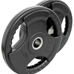 Set 2 Discos Caucho Maximpro Masos C/Agarre 5kg