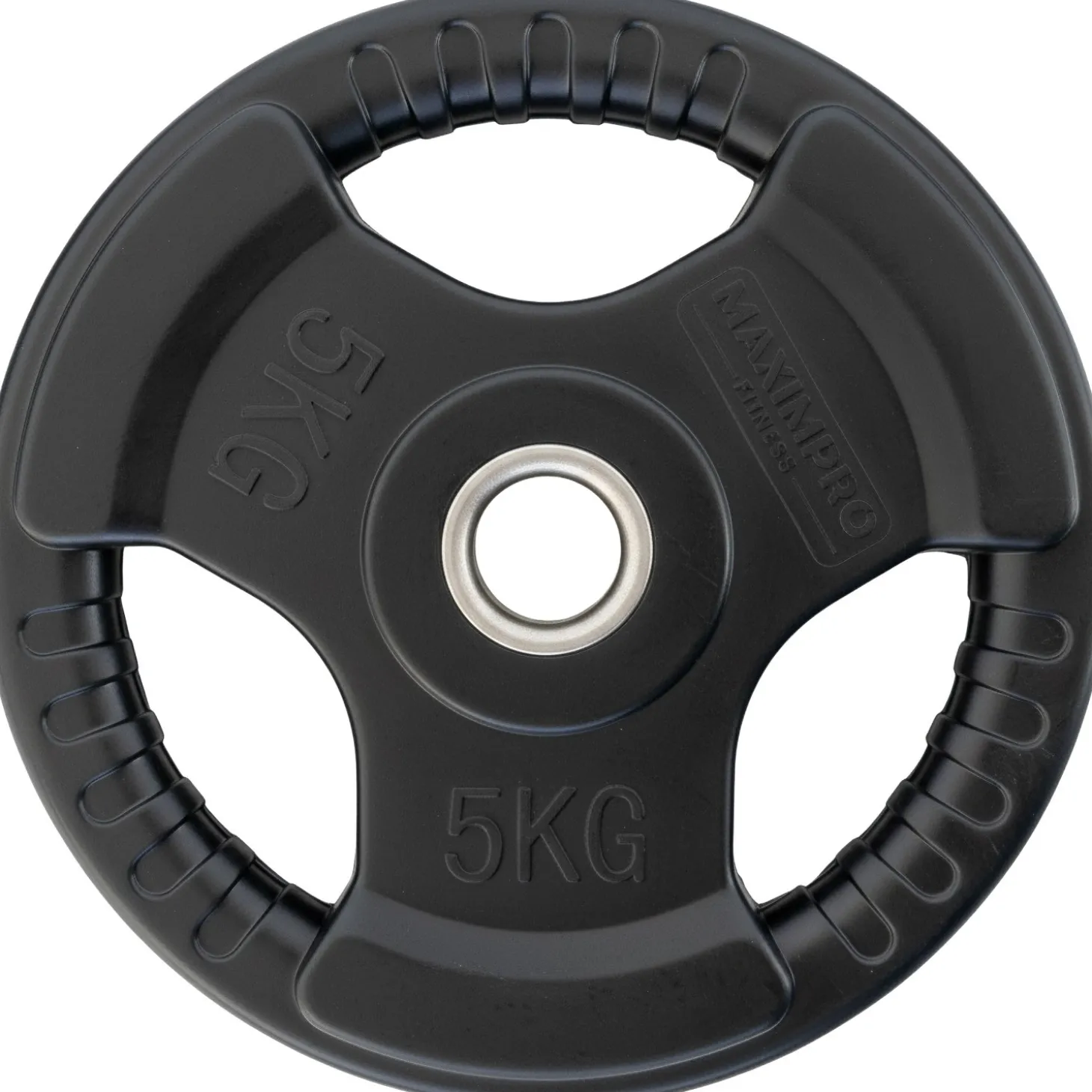 Set 2 Discos Caucho Maximpro Masos C/Agarre 5kg