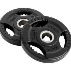 Set 2 Discos Caucho Maximpro Masos C/Agarre 1'25kg
