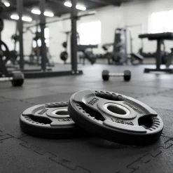 Set 2 Discos Caucho Maximpro Masos C/Agarre 1'25kg