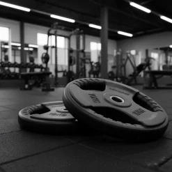 Set 2 Discos Caucho Maximpro Masos C/Agarre 10kg