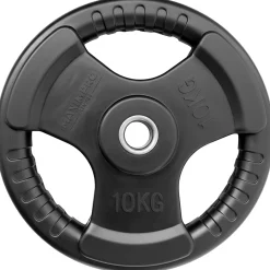 Set 2 Discos Caucho Maximpro Masos C/Agarre 10kg