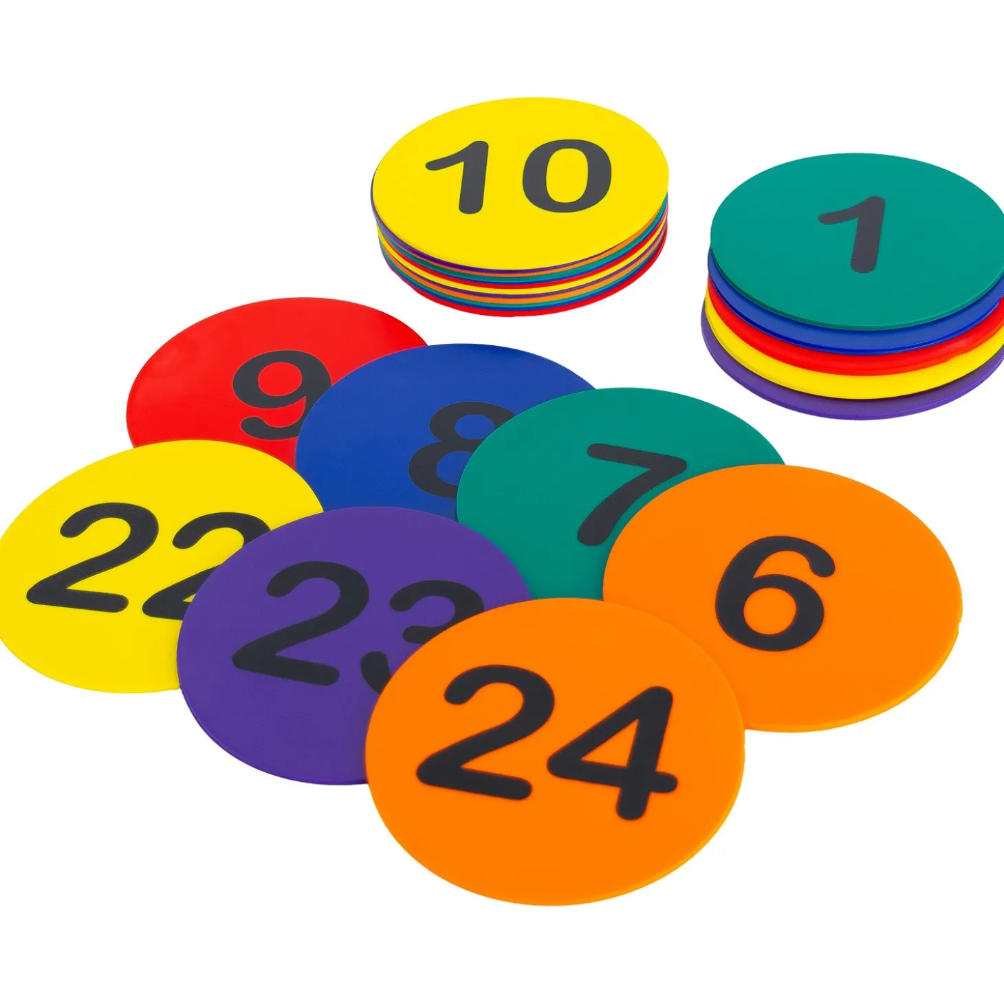 Set 24 Discos Entrenamiento Numerados Zastor Sol-Rank