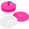 Set 24 Discos Entrenamiento Zastor AG-24 Blanco/Fucsia