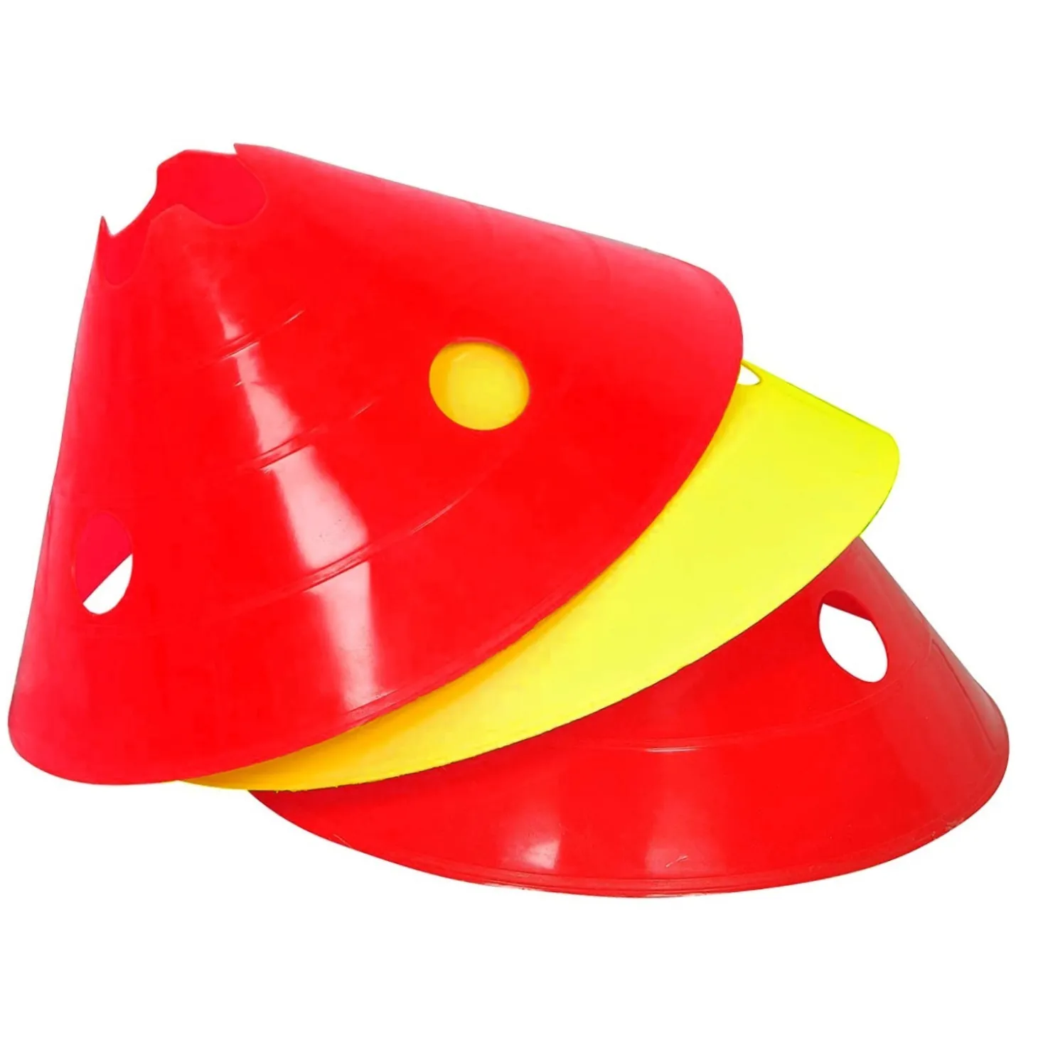 Set 20 Megaconos Zastor Volca Rojo/Amarillo