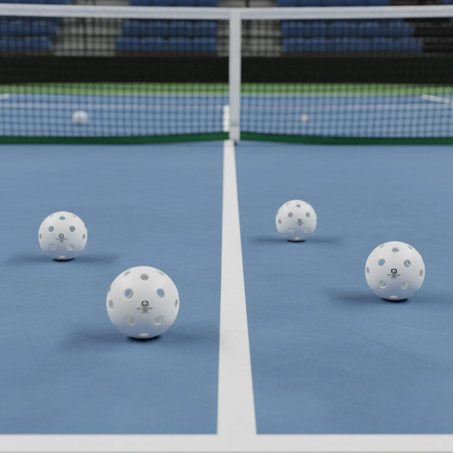 Set 4 Pelotas Pickleball Gladion Tirq Indoor