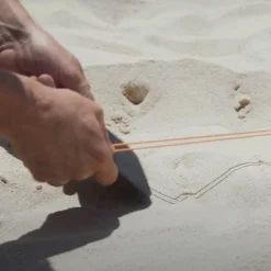 Set 4 Placas Anclaje Cintas Delimitadoras Playa