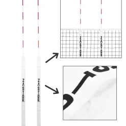 Set Antenas/Bandas Voleibol Zastor Rodas