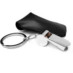 Silbato Naysir Mundial Plateado con Llavero