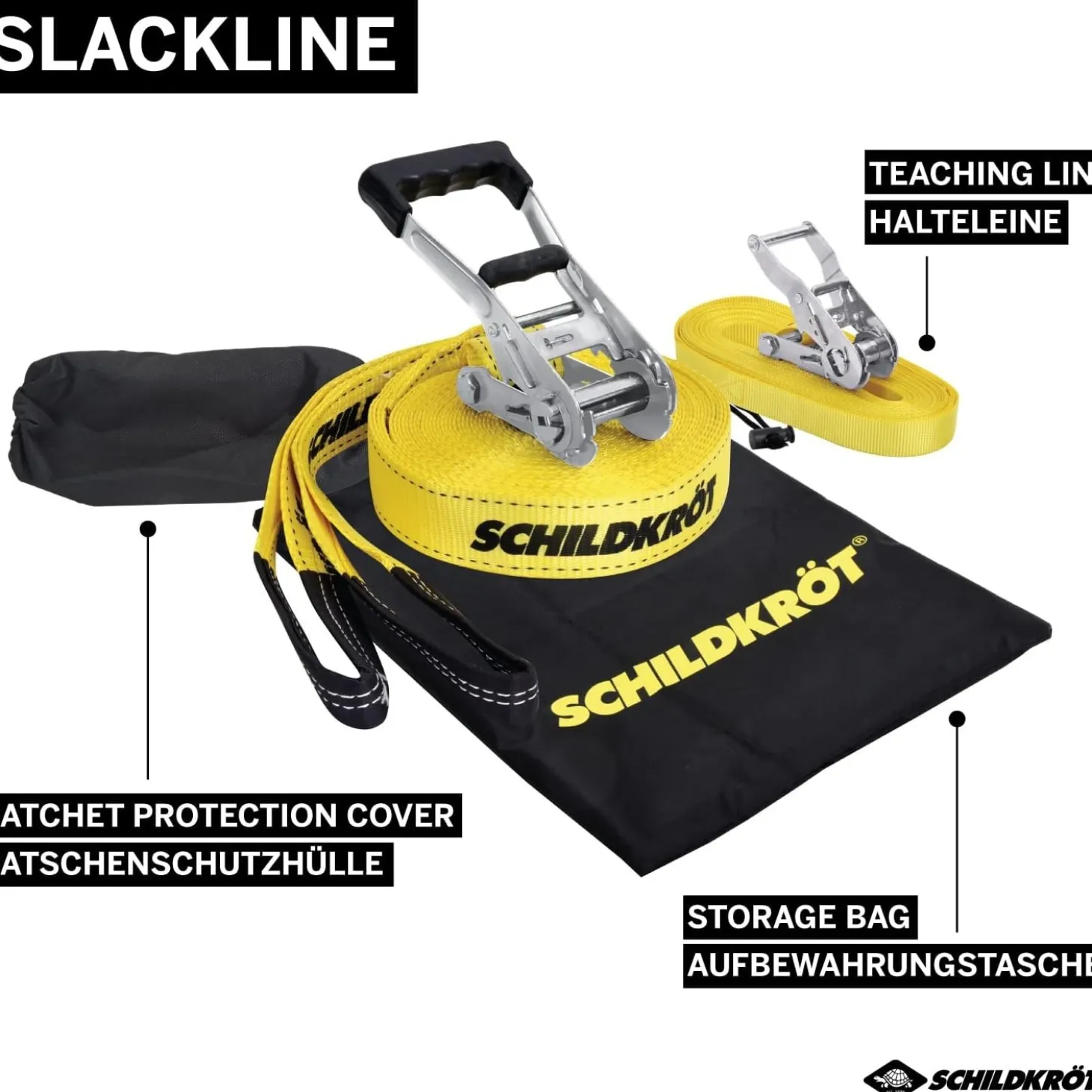 Slackline 15m Schildkröt Amarillo