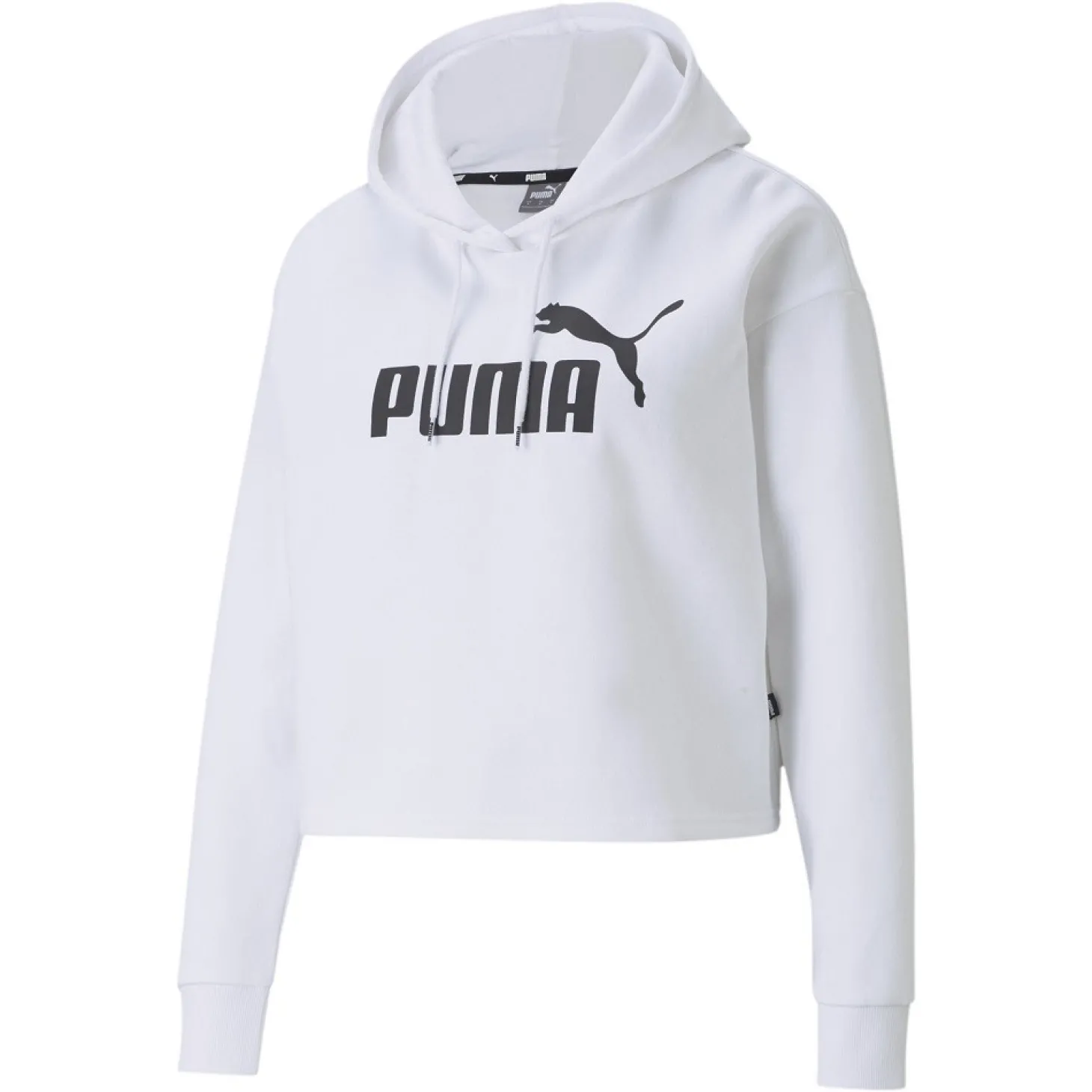 Sudadera Puma ESS Cropped Blanca