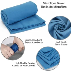 Toalla Microfibra Maximpro Bali 130x80cm Azul