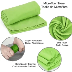 Toalla Microfibra Maximpro Bali 130x80cm Verde