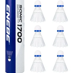 Tubo 6 Volantes Bádminton Enebe Sonic 1700 Blanco